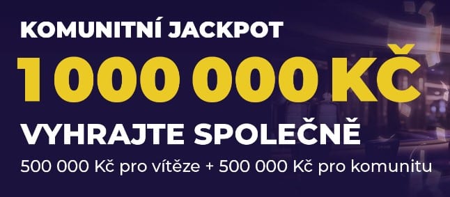 Grandwin komunitní jackpot ve výši 1000000 Kč