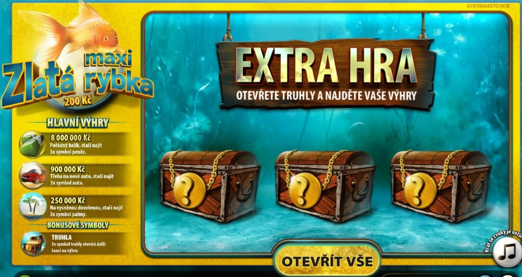 Extra hra los zlatá rybka