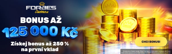 BONUS AŽ 125 000 KČ forbes casino